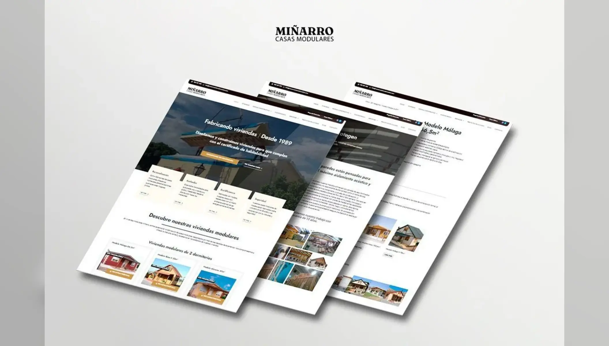 Web de Casas Miñarro desarrollada por Grupo ZAS